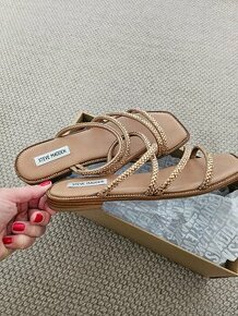 Dámské zlaté sandále vel.41 - nové, Steve Madden