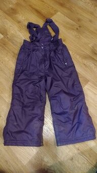 Dětské lyžařské kalhoty velikosti 104