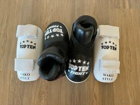 Chrániče- botičky- holenní- kick box- bojové sporty - 1