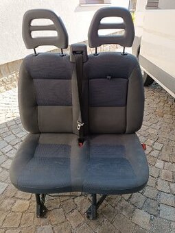 Sedačka přední dvojitá na Ducato, boxer jumper