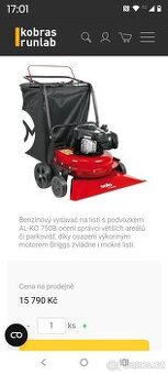 Vysavač na listí Alko - 1