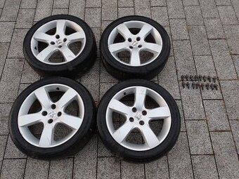ALU kola Peugeot 17" vč. celoročních pneu a šroubů