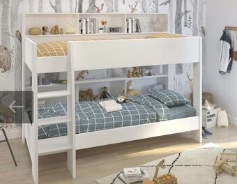 Patrová postel Leo II white