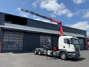 Scania G 410 LB-6x2–Hákový nosič kontejnerů+HR-HMF 2620 K5