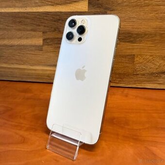 iPhone 12 Pro Max 128GB, silver, 100% baterie (rok záruka)