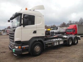 Scania R450, 6x4, Hákový nosič kontejnerů, Palfinger