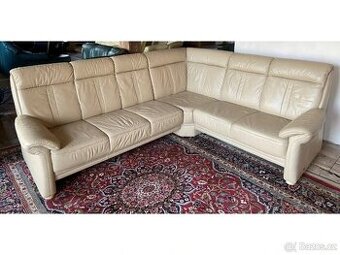 Luxusní rohová kožená sedací souprava ,1762