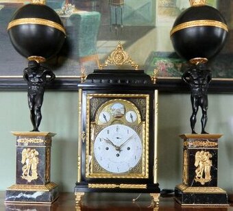 PŮVODNÍ EMPIRE, NÁDHERNÉ VELKÉ PŘÍSTROJOVÉ TALÍŘE, CCA 1825,