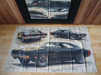 Vlajka Dodge Charger