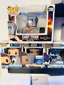 Funko Pop figurky Attack on Titan, Messi, Star Wars, Sonic