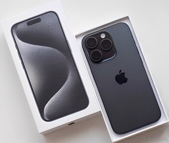 iPhone 15 Pro Black Titanium BATERIE 100% TOP - 1