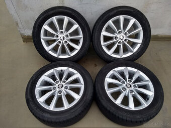 205/55R16 ALU KOLA OCTAVIA III 6,5x16 5x112 ET46 letní pneu