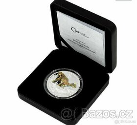 Stříbrná mince Pravěký svět - Pachycephalosaurus proof