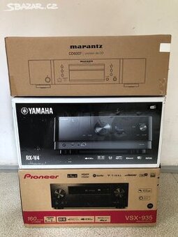 Originální obaly od hifi komponentů a reprosoustav