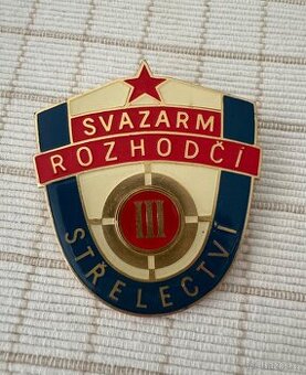 Odznak Svazarm rozhodčí střelectví III. třída