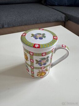 Keramický hrnek VP Design se sítkem a pokličkou