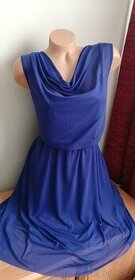 Modré šaty v.48,50,52 - 1