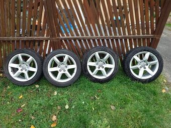 Originál AUDI ALU kola R17 + zánovní zimní pneu 245/45