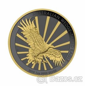 Luxusní provedeni 1 oz Australian Wedge Eagle 2019 Golden