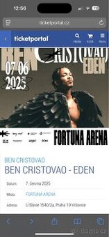 Ben Cristovao Eden Golden circle 1 lístek