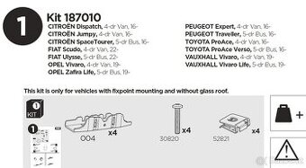 Montážní kit Thule 7010