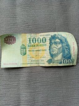 Prodej 1000 forintů bankovka milenium