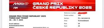 Vstupenky MotoGP Brno