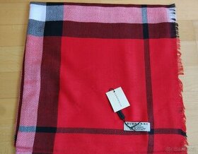 Červený pléd Burberry