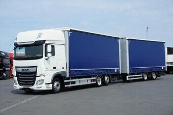 DAF XF480 6x2 - velkoobjemová souprava průjezdná