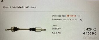 Prodám poloosu