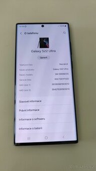 Samsung Galaxy S22 Ultra 5G S908B 8GB/128GB, Phantom Black