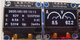 DC WattMetr elektromer pro FVE solarni panely elektrarny 20A