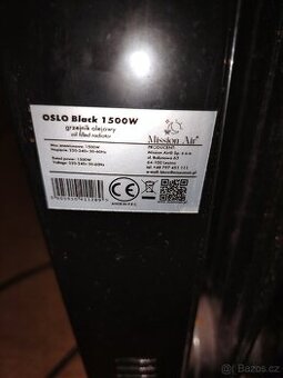 Olejový elektrický radiátor s ovladacem