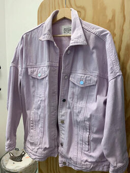Světle fialová riflová bunda ZARA vel. M/L - 1