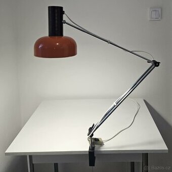 STAROŽITNÁ ORANŽOVÁ LAMPIČKA - RETRO 70"