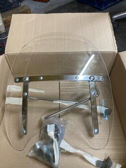 Plexi štít s držáky – bvlo na Jawa Chopper (Altuglas)