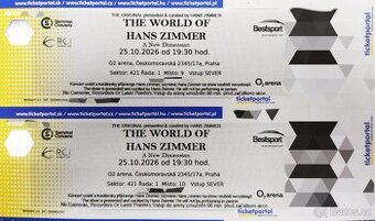 The World Of Hans Zimmer: 1 Rada Horni Sezení 25.10.2026 O2