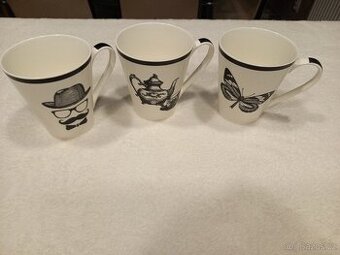Porcelánové hrnky NANA - různé motivy (cena sada).