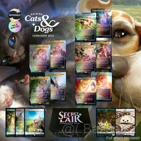Secret Lair Magic the gathering Cats and Dogs MTG