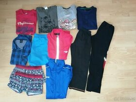 Chlapecká trička, košile, bundy, kraťasy vel.146-152-158-164