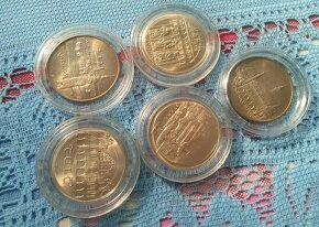 5 x mince 50 Kčs 1986 - města. - 1