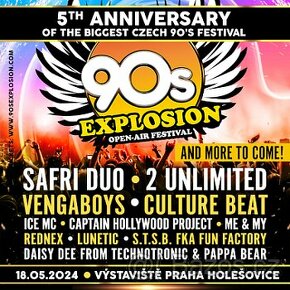 90's EXPLOSION - Největší 90's festival v Evropě