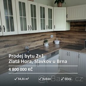 Prodej bytu 2+1 54,3 m², Slavkov u Brna - 1