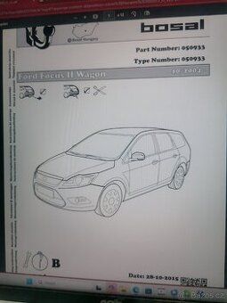 Bajonetové tažné Ford focus.