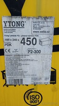 YTONG Lambda YQ P2-300 PDK-450 - 5 palet (90 tvárnic)