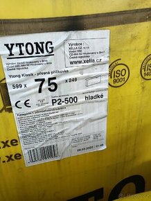 Příčkovka Ytong Klasik 75 P2-500 75×599×249 mm