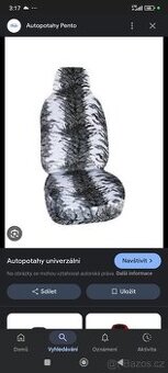 Tygrovaný potahy do auta