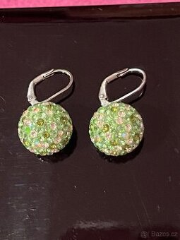 Stříbrné náušnice swarovski