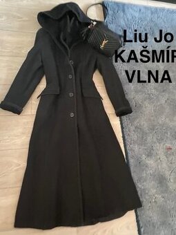 Liu jo kasmirovy vlneny cerny sedy damsk kabat 42