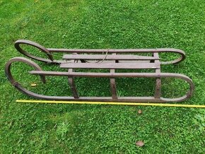 Retro sáňky (dekorace)